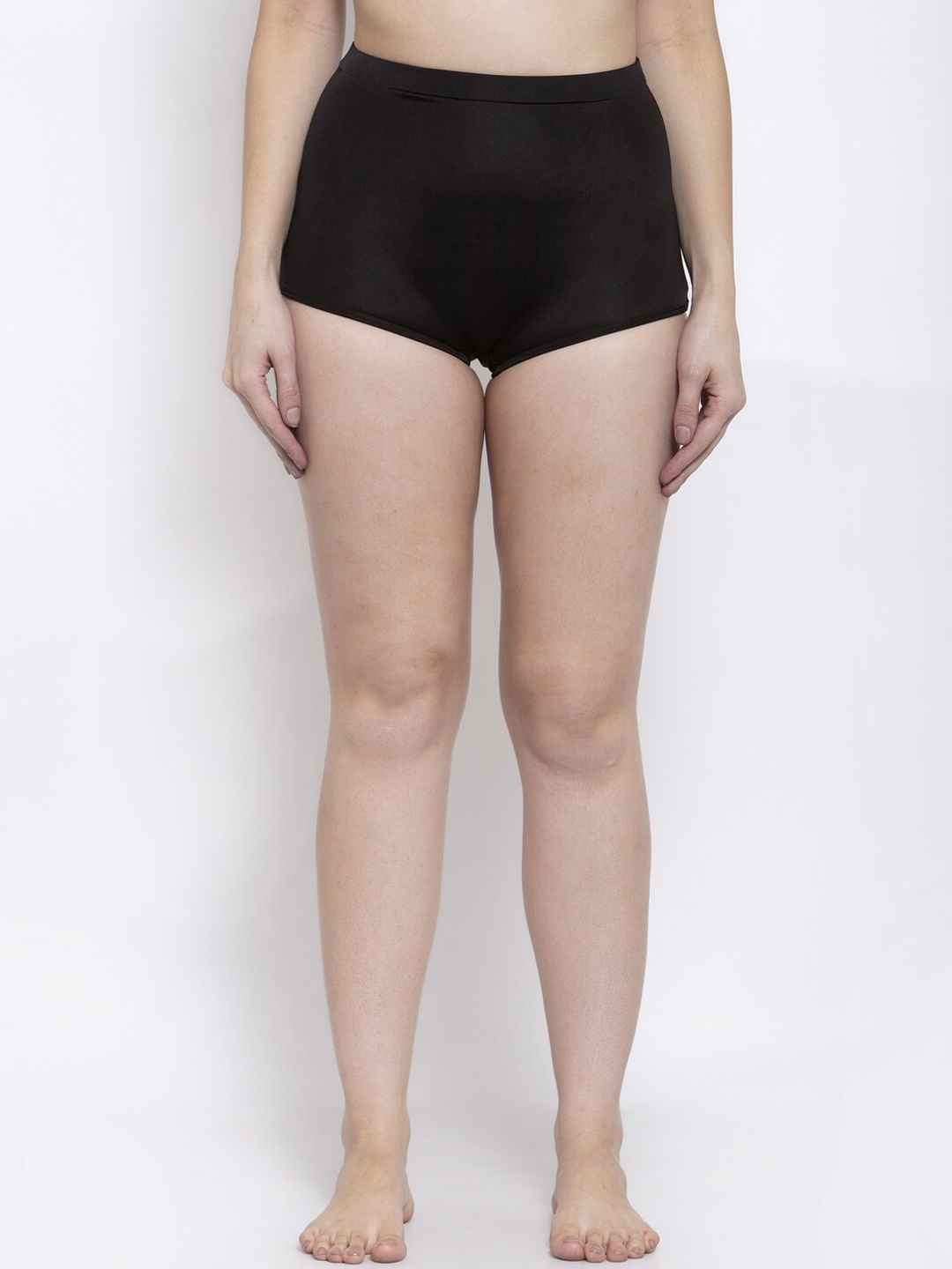 

CUKOO Women Mid-Rise Boy Shorts BP21-140, Black