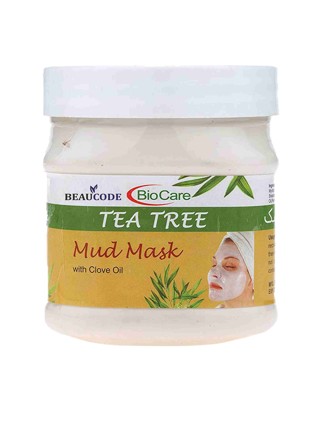 

BEAUCODE BIOCARE Tea Tree Mud Mask with Clove Oil - 250ml, White