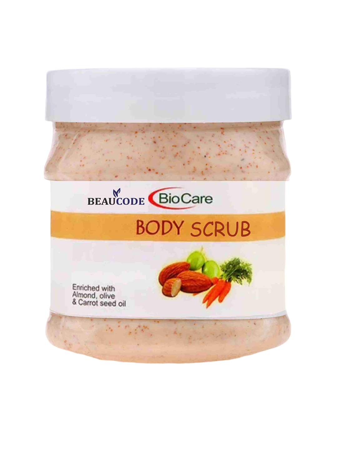 

BEAUCODE BIOCARE Body Scrub with Almond & Carrot Seed Oil - 250ml, Peach