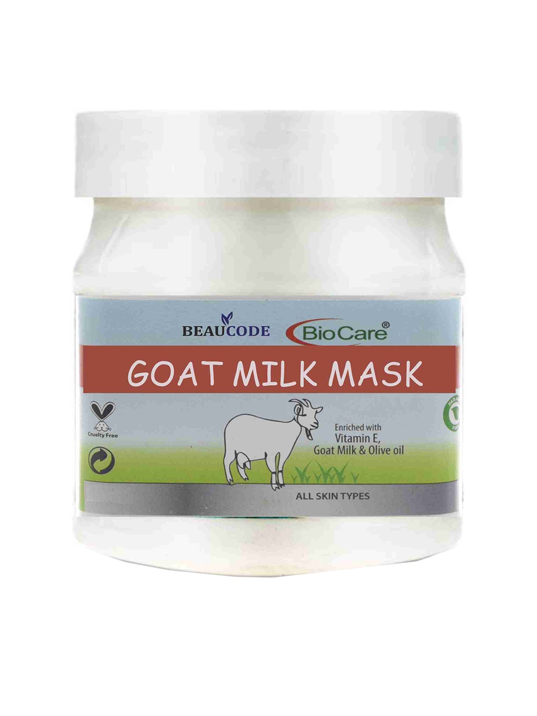 

BEAUCODE BIOCARE Goat Milk Face Mask With Vitamin E & Olive Oil - 250ml, White