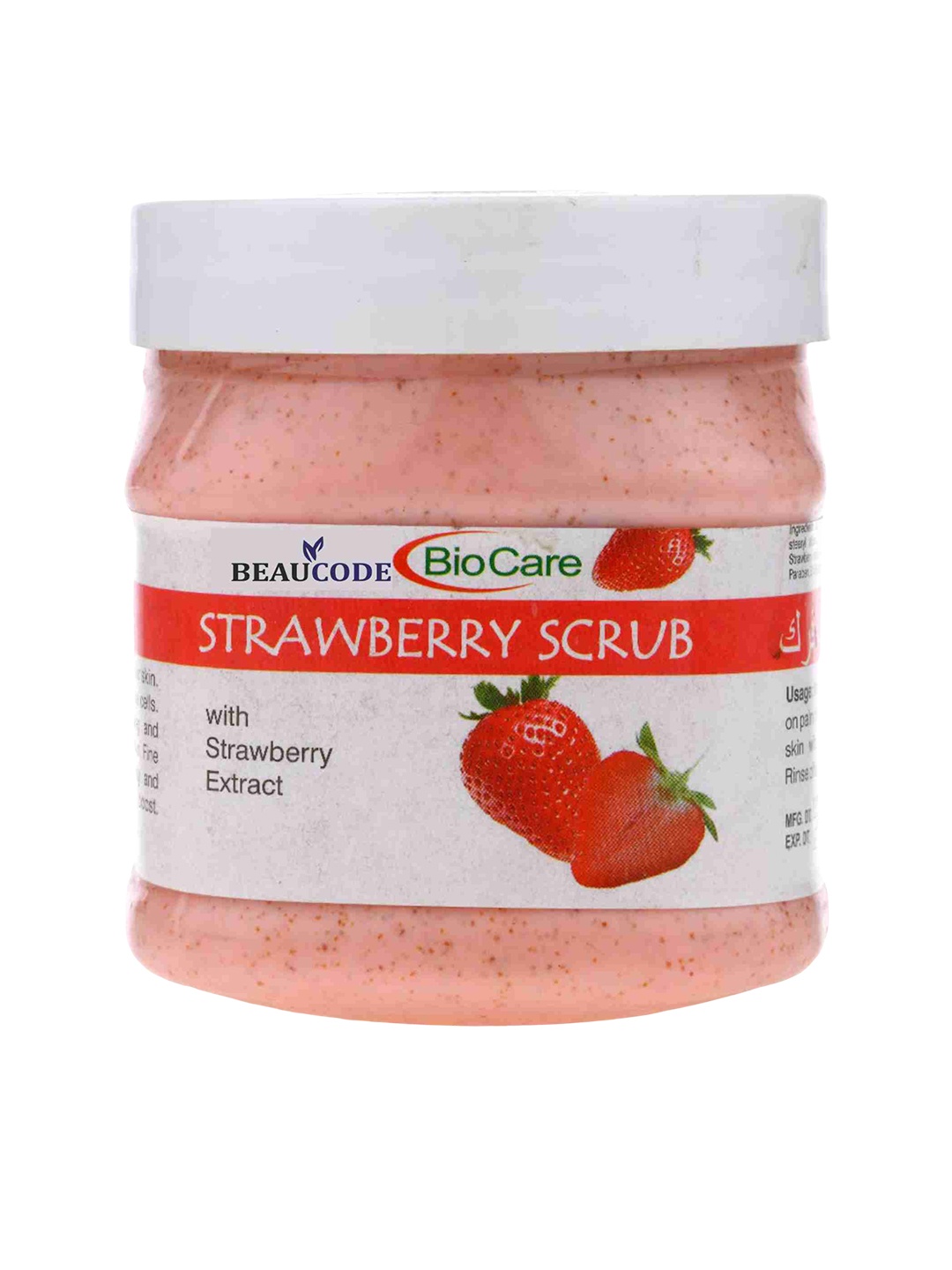 

BEAUCODE BIOCARE Strawberry Face Scrub For All Skin Types - 250ml, Pink