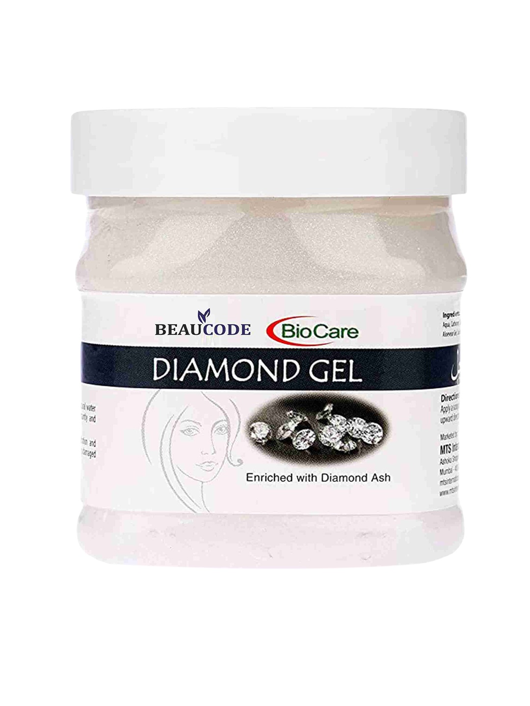 

BEAUCODE BIOCARE Diamond Face Gel with Diamond Ash - 250ml, White