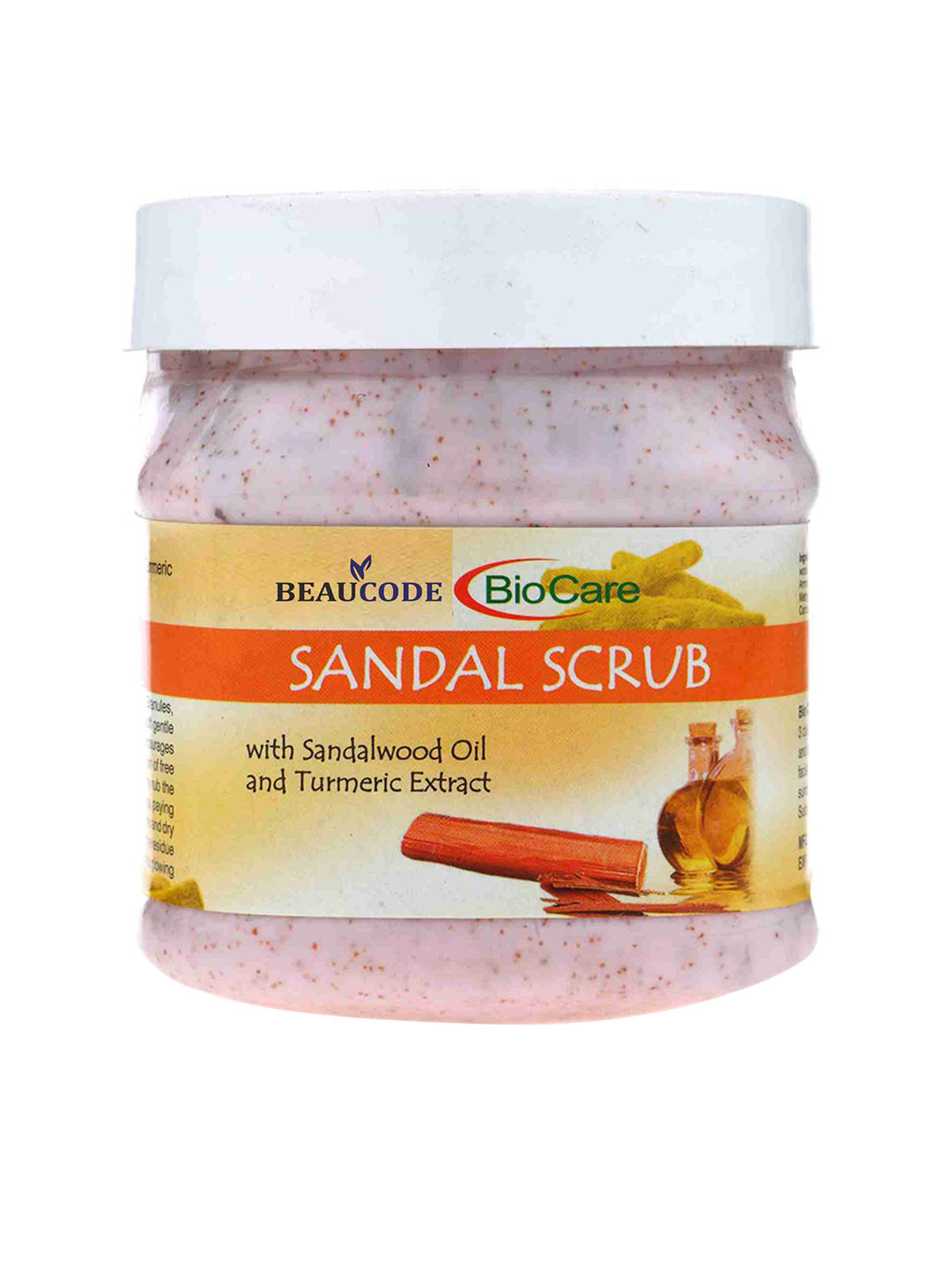 

BEAUCODE BIOCARE Sandal Face Scrub with Sandalwood Oil & Turmeric Extract - 250ml, Off white