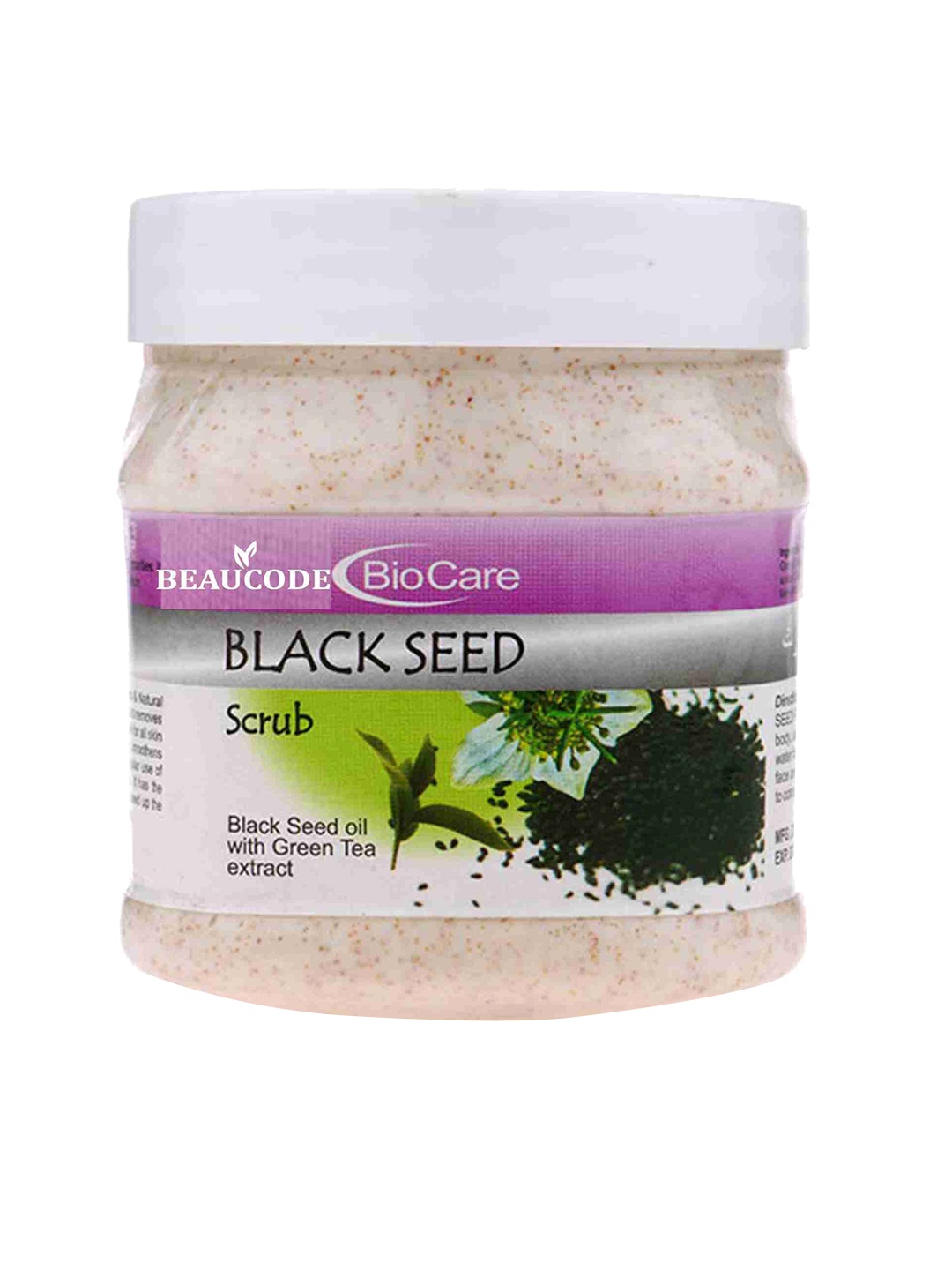

BEAUCODE BIOCARE Black Seed Face Scrub with Green Tea Extract - 250ml, Beige