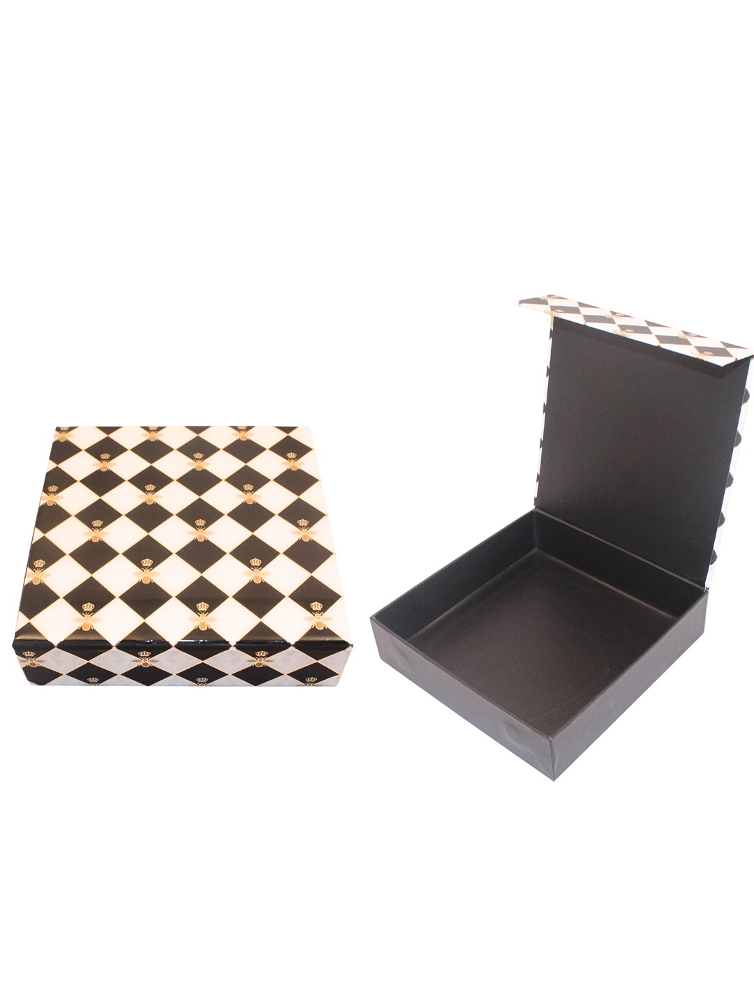 

Izzhaar Gingham Bee Printed Sweet Box, White