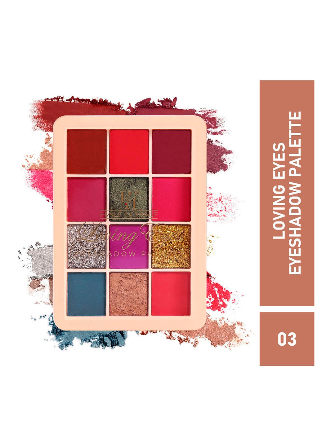 

Half N Half Loving Eyes Eyeshadow Palette - Shade 3, Multi