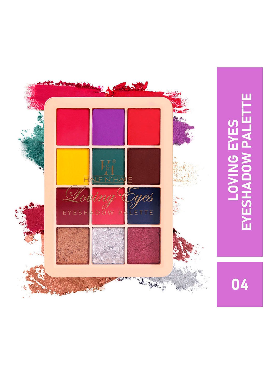 

Half N Half Loving Eyes Eyeshadow Palette - Shade 4, Multi