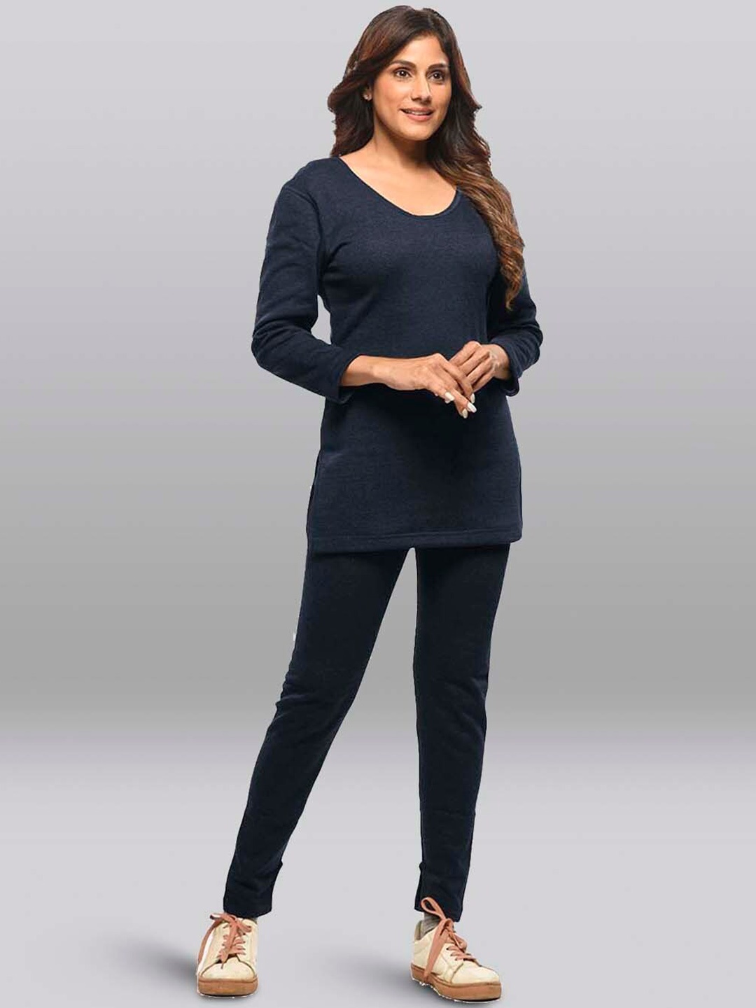 

INFERNO Cotton Thermal Top & Trouser Set, Blue