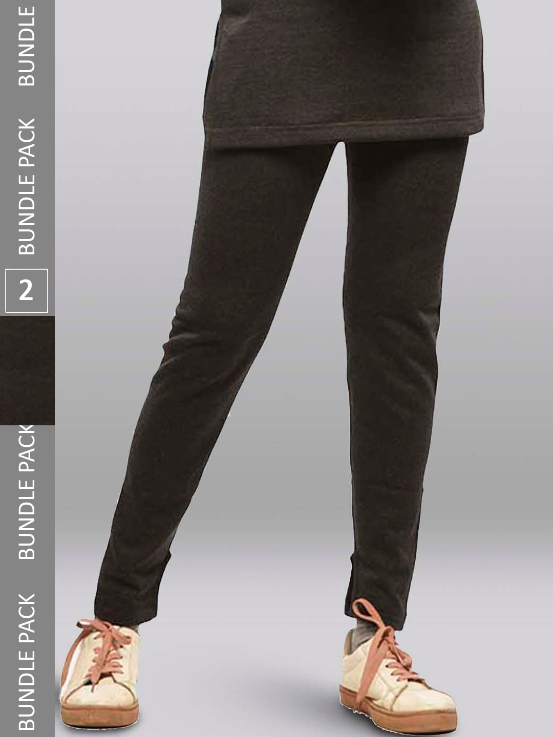 

INFERNO Pack Of 2 Cotton Thermal Bottoms, Black