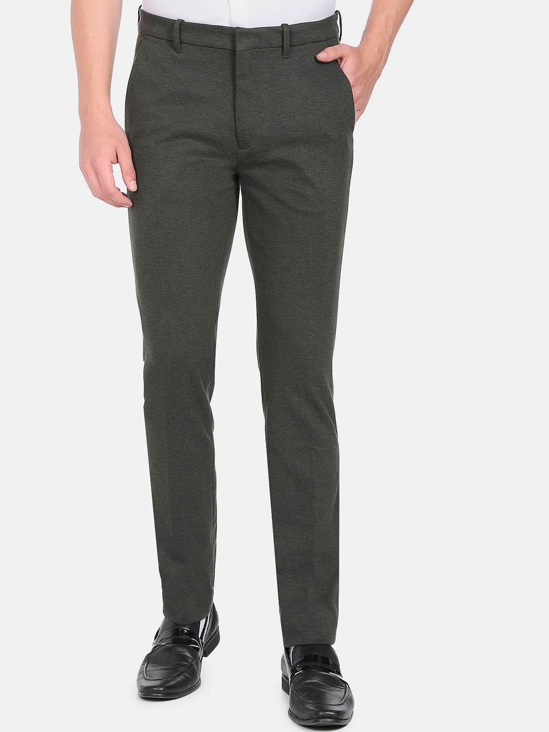 

Arrow New York Men Jackson Super Slim Fit Formal Trousers, Grey
