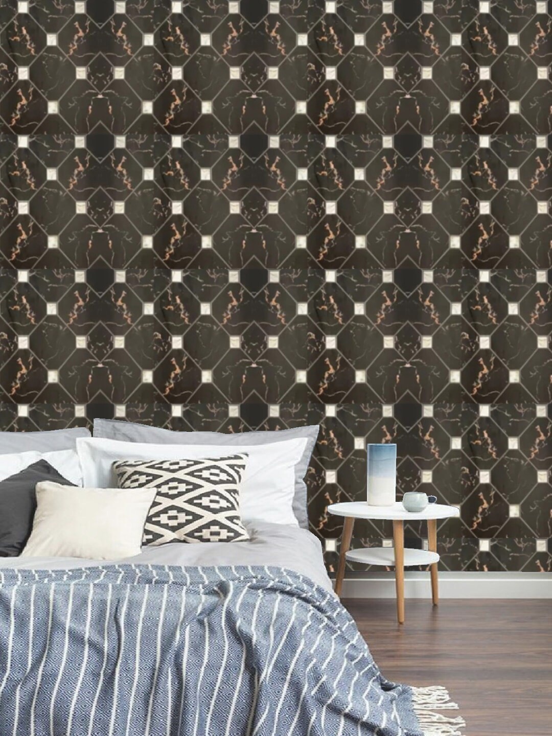 

Jaamso Royals Grey Brick Stone 3D Self-Adhesive Wallpaper