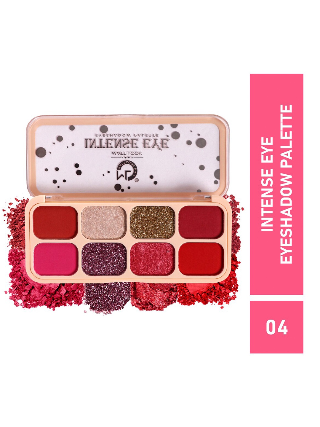 

MATTLOOK Intense Eye Waterproof High Pigmented Eyeshadow Palette - Shade 4, Multi