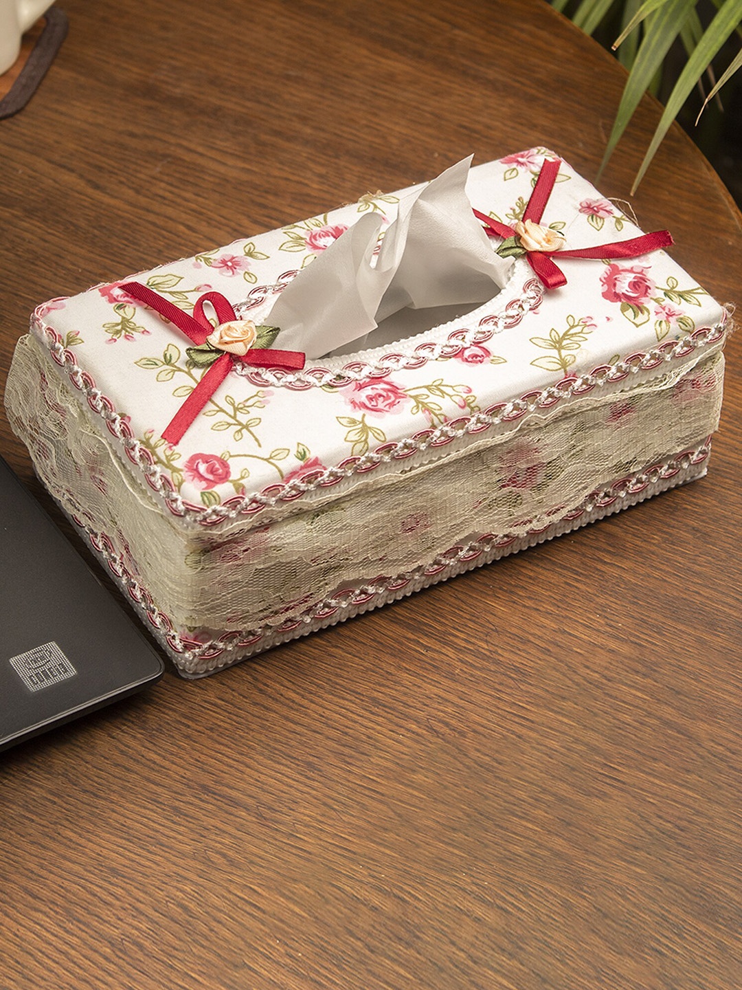 

MARKET99 Unisex Printed Tissue Box, Pink