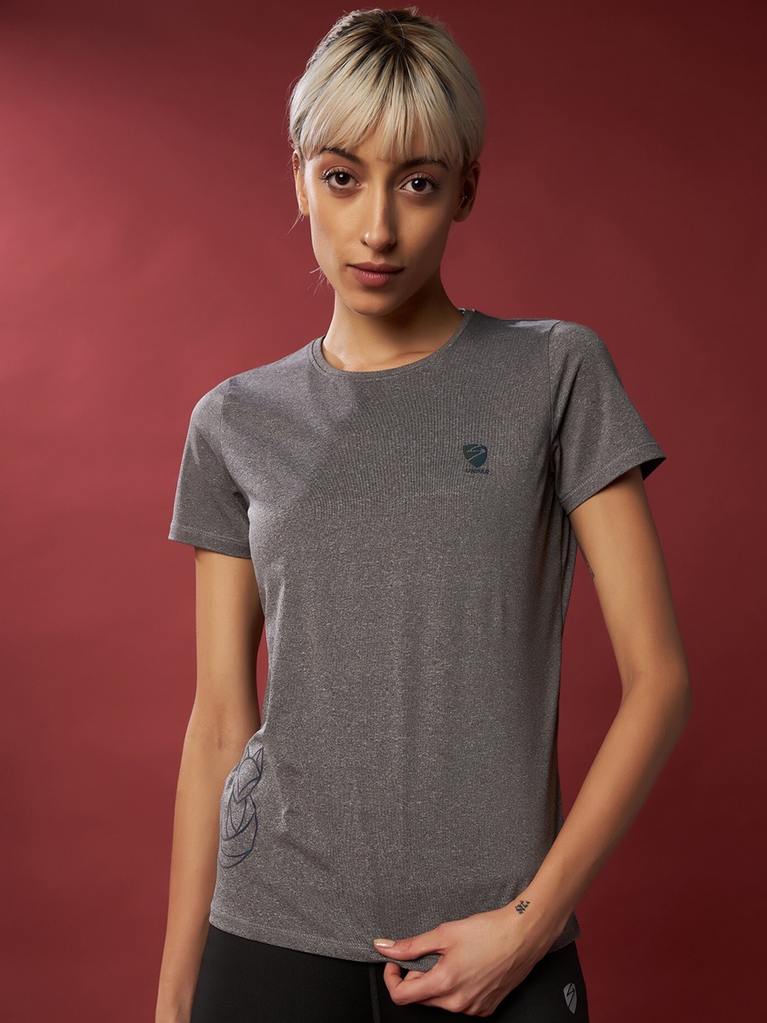 

UNPAR Round Neck T-shirt, Grey melange