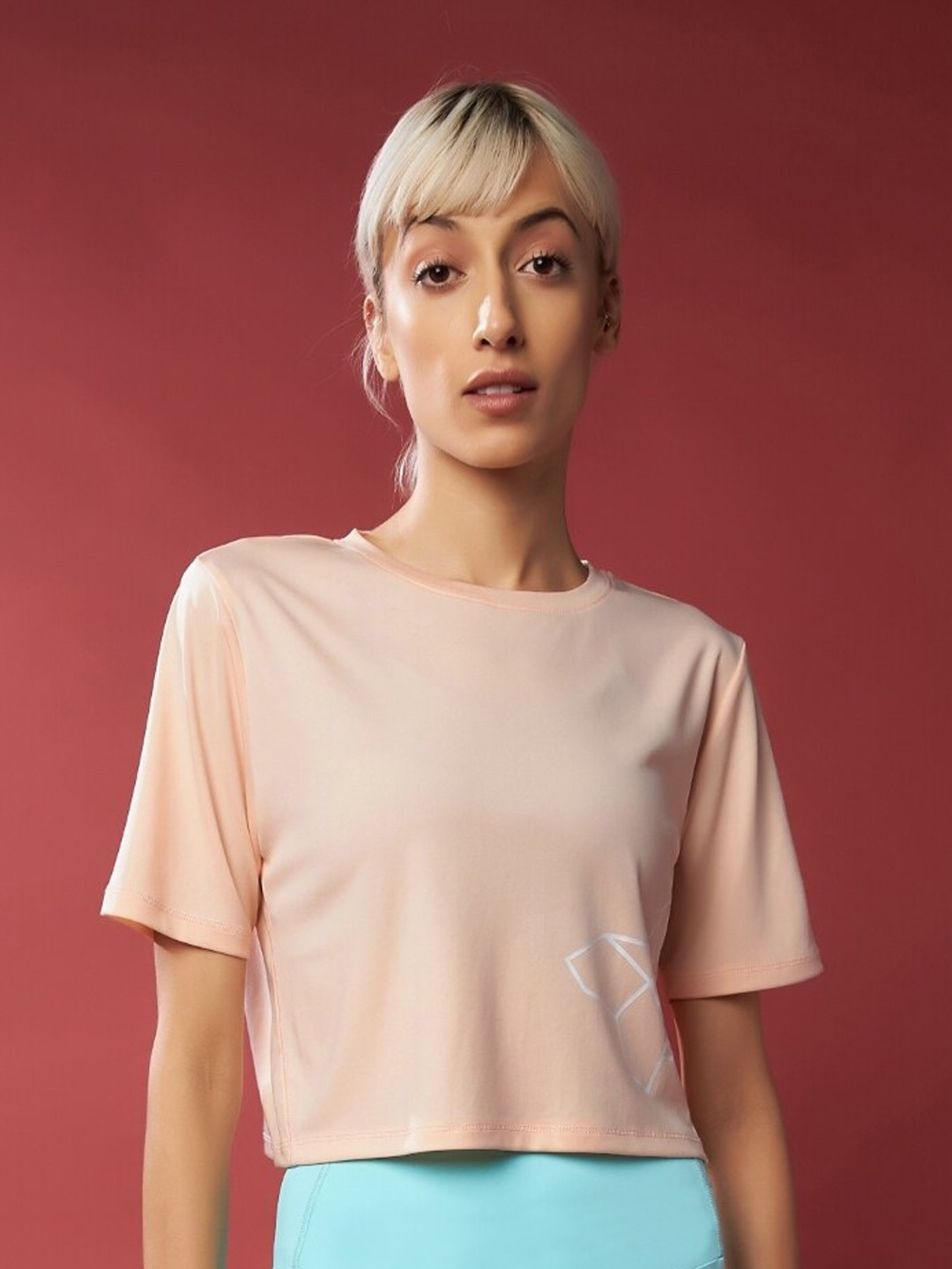 

UNPAR Drop Shoulder Sleeves T-shirt, Pink