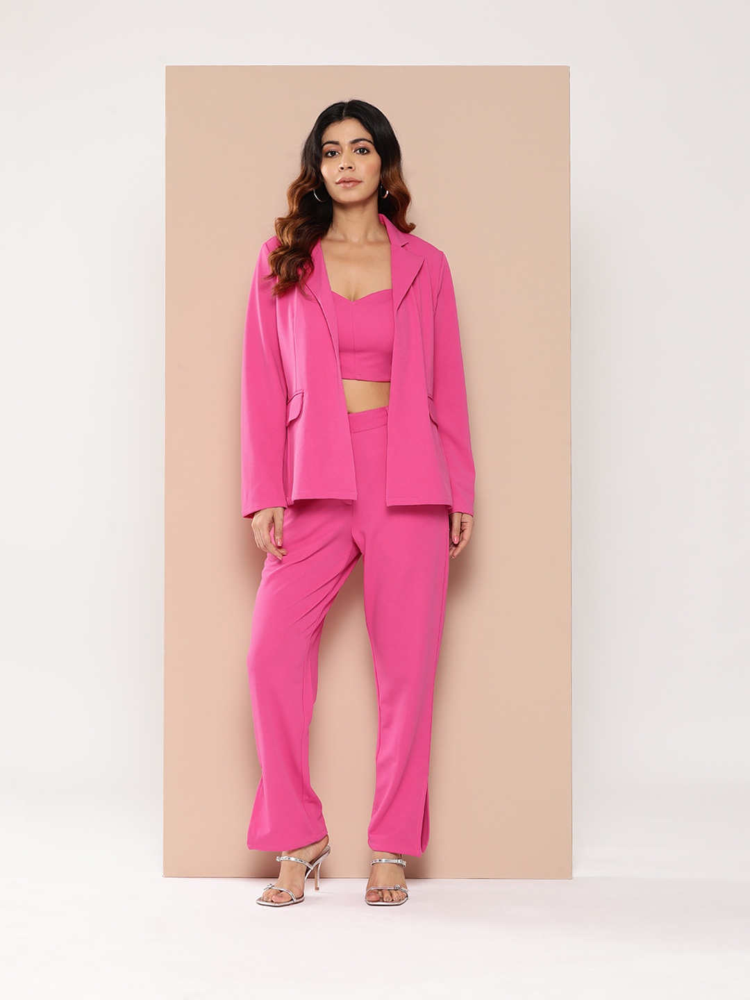 

HERE&NOW Solid 3-Piece Co-Ords, Pink