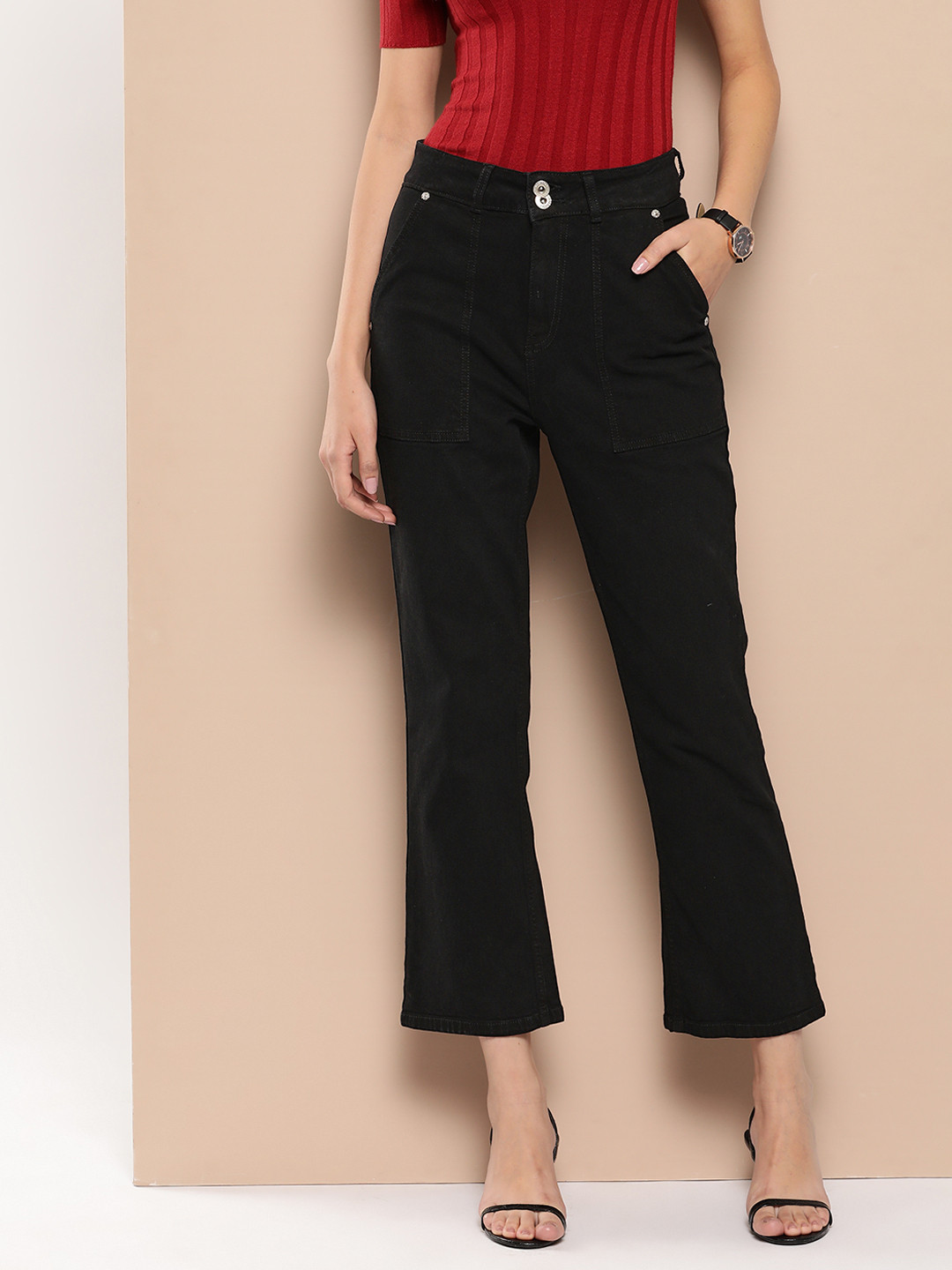 

Chemistry Women High-Rise Bootcut Jeans, Black