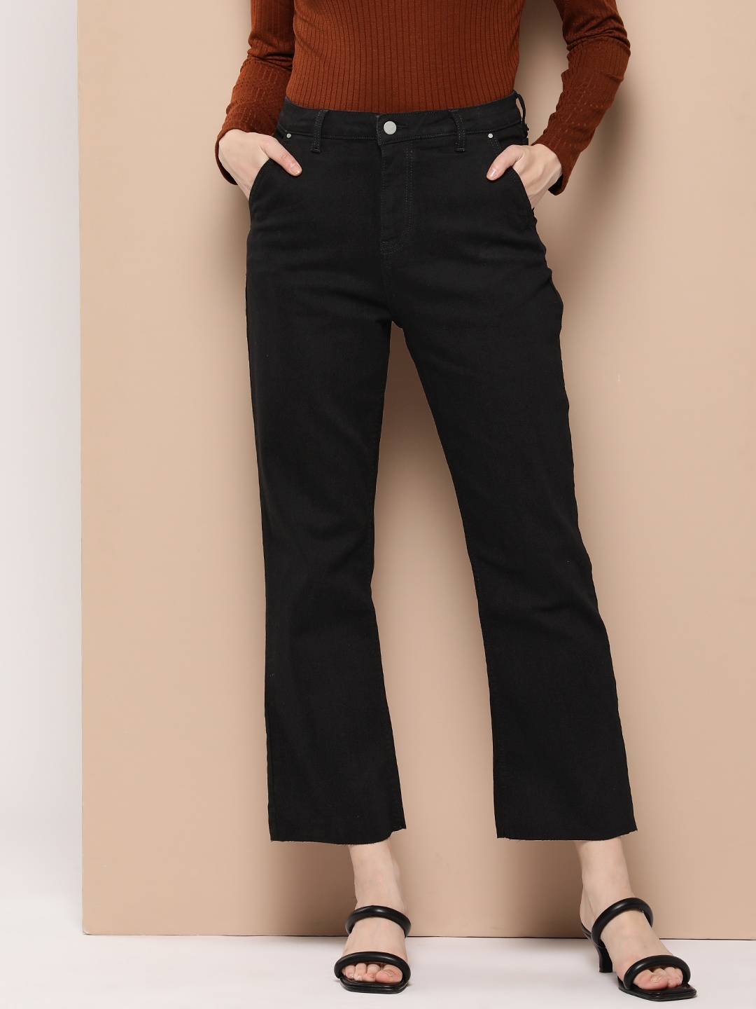 

Chemistry Women Bootcut Stretchable Jeans, Black