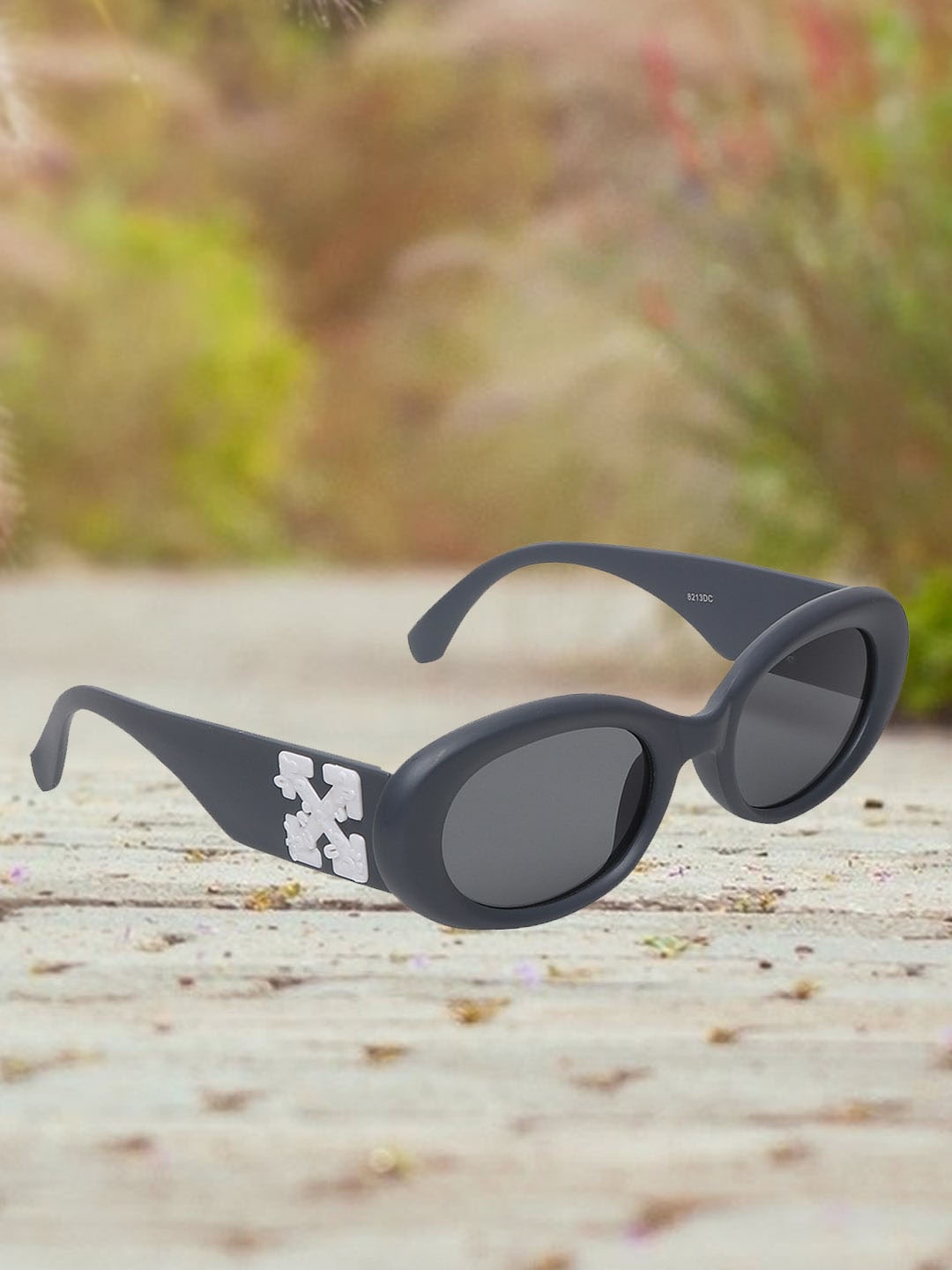 

Swiss Design Unisex Oval Sunglasses with UV Protected Lens SDSG-8213-6, Grey