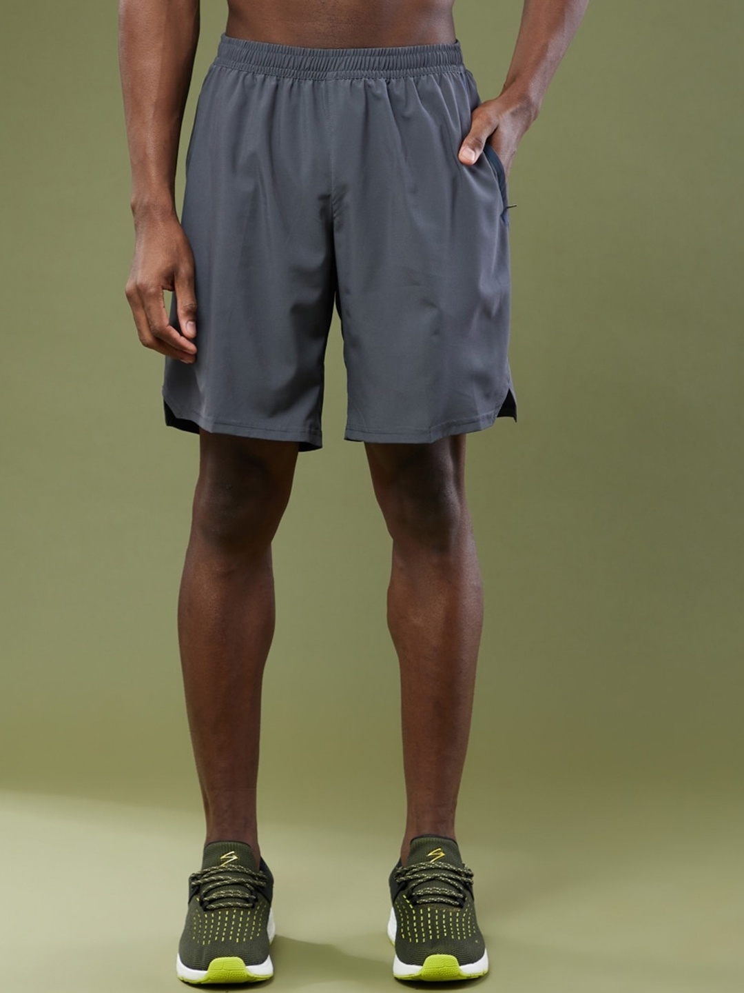 UNPAR Men High-Rise Sports Shorts, Grey