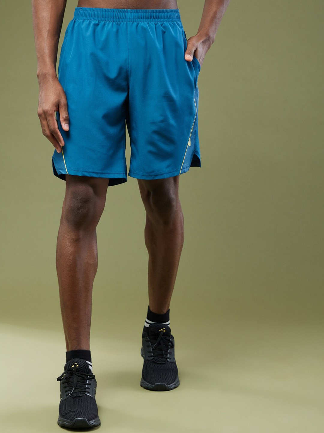

UNPAR Men High-Rise Training or Gym Sports Shorts, Blue
