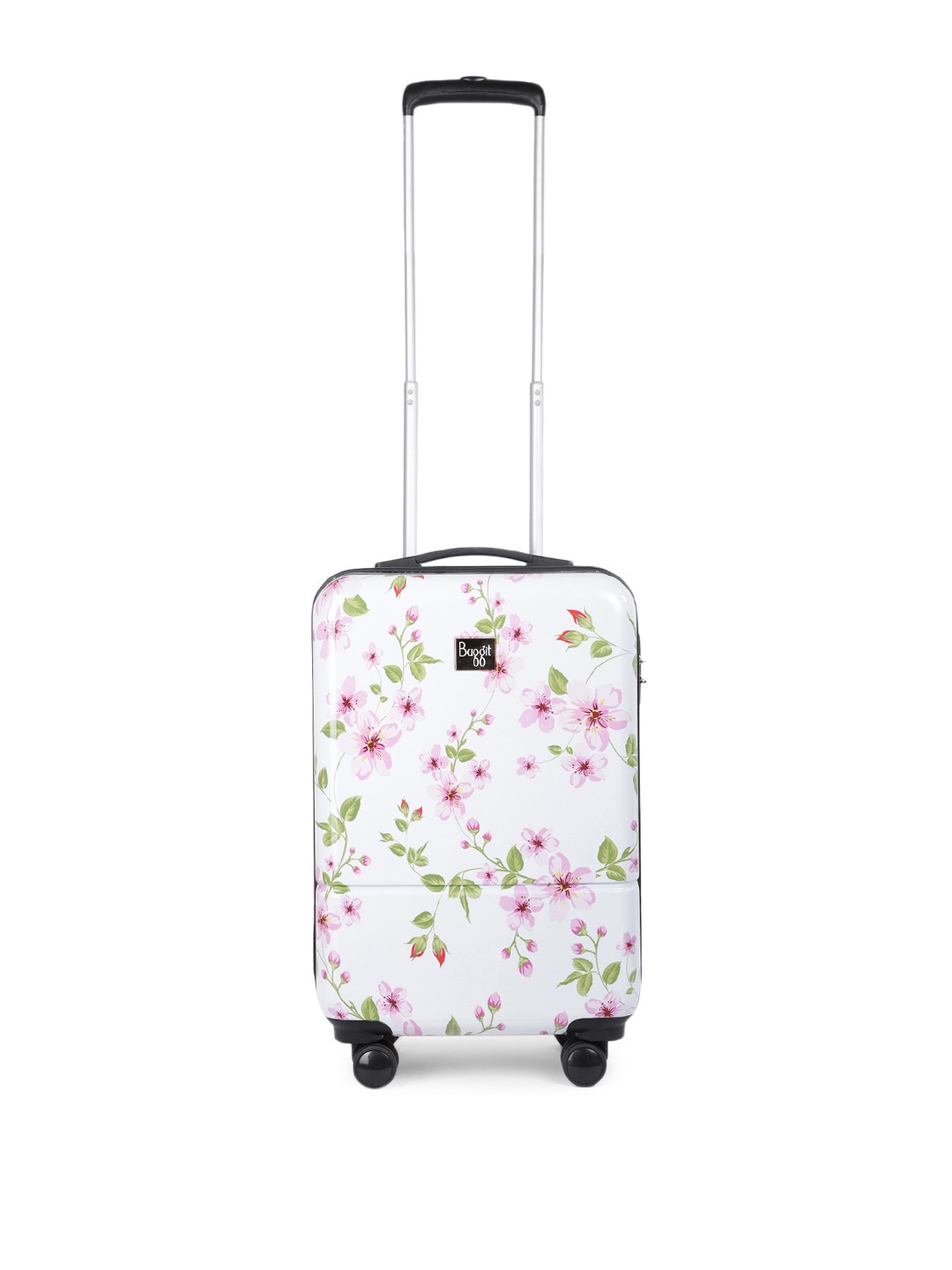 

Baggit Printed Hard-Sided Lily Cabin Trolley Suitcase, White
