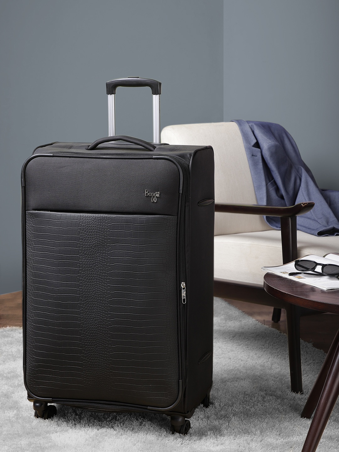 

Baggit Ace 75 cm Large Trolley Suitcase, Black