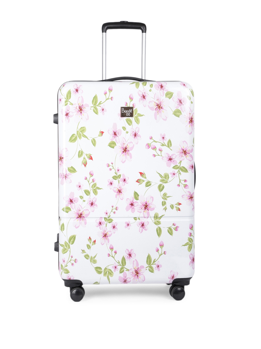 

Baggit Printed Hard-Sided Lily Large Trolley Suitcase, White
