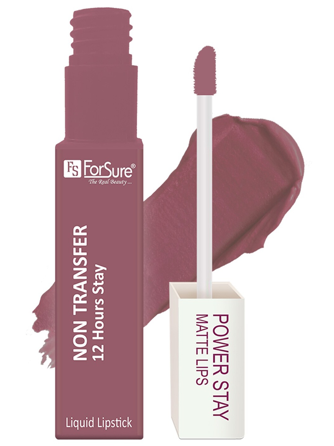 

ForSure Set Of 4 Power Stay Matte Non-Transfer Waterproof Liquid Lipstick - 5ml Each, Purple