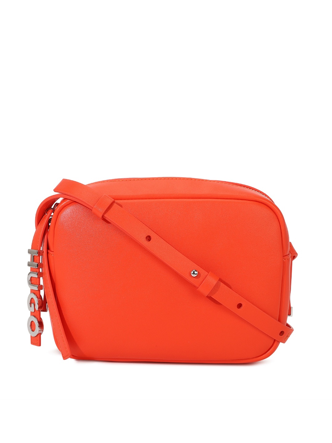 

HUGO PU Half Moon Sling Bag, Orange