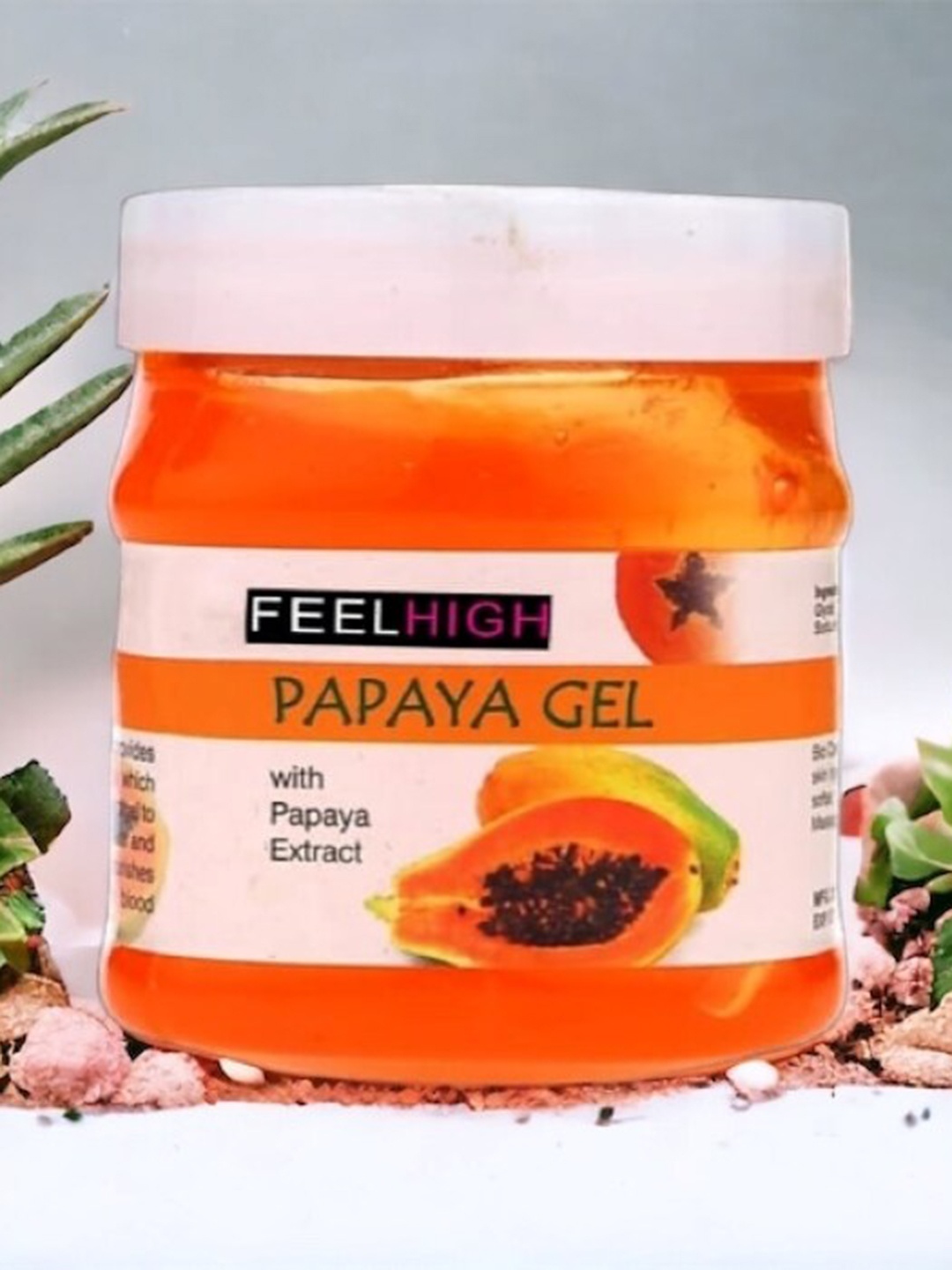 

FEELHIGH Soothing and Skin Purifying Papaya Gel-500ml, Orange