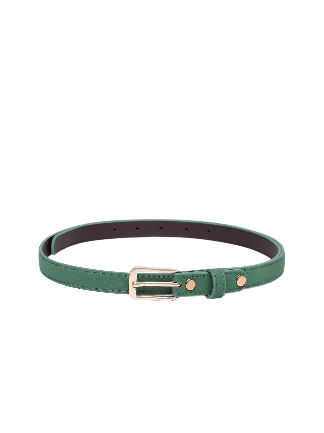 

Baggit Women Solid PU Slim Belt, Green