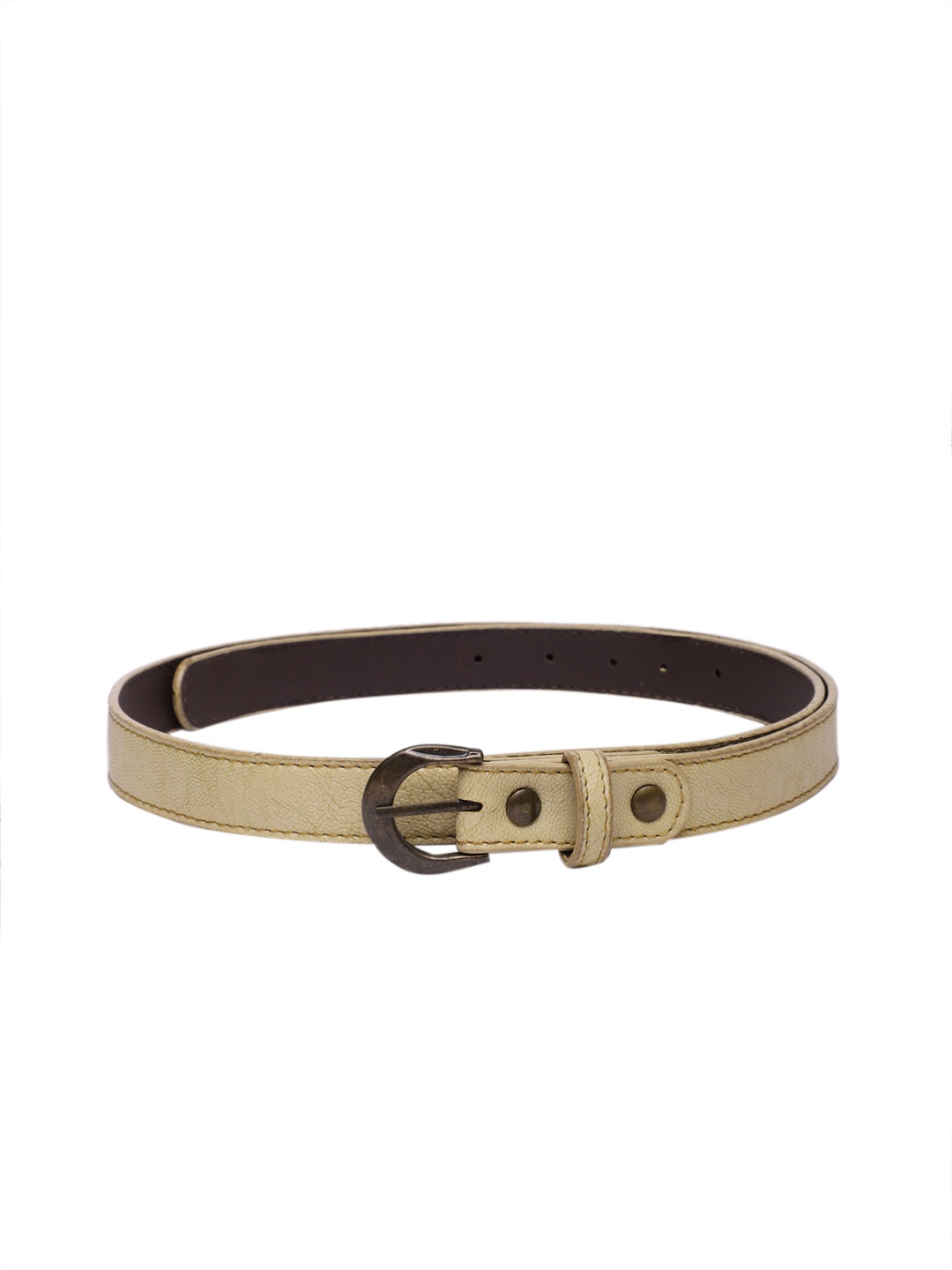 

Baggit Women Solid Slim Belt, Beige
