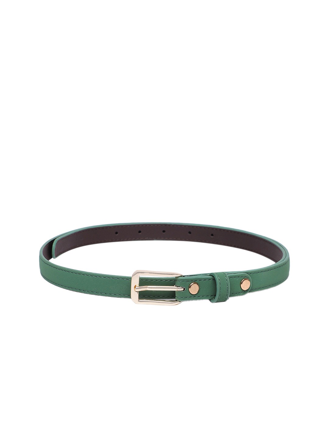 

Baggit Women Solid PU Slim Belt, Green