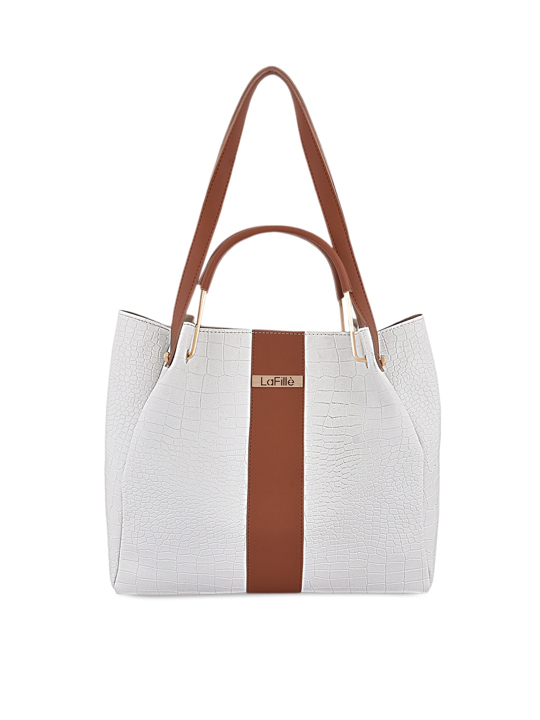 

LaFille Structured Handheld Bag, White