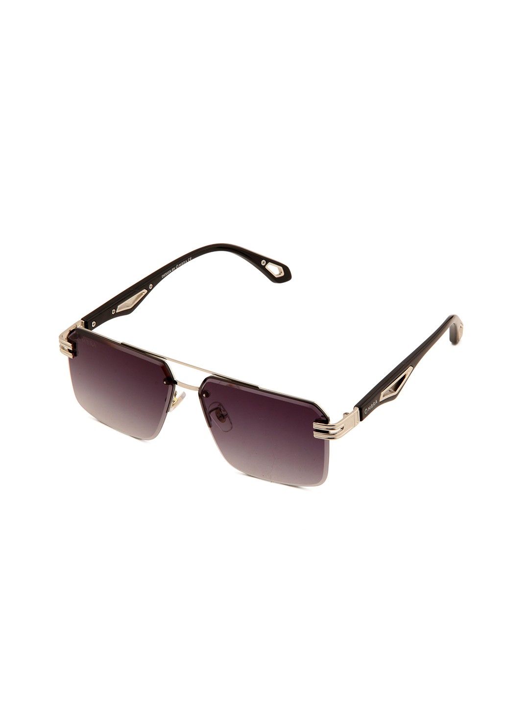 

Ombra Men Square Sunglasses With Polarised And UV Protected Lens, Black