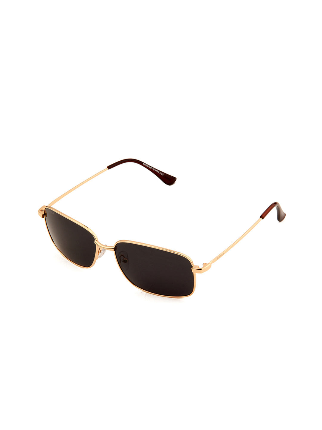 

Ombra Men Rectangle Sunglasses With Polarised And UV Protected Lens, Black