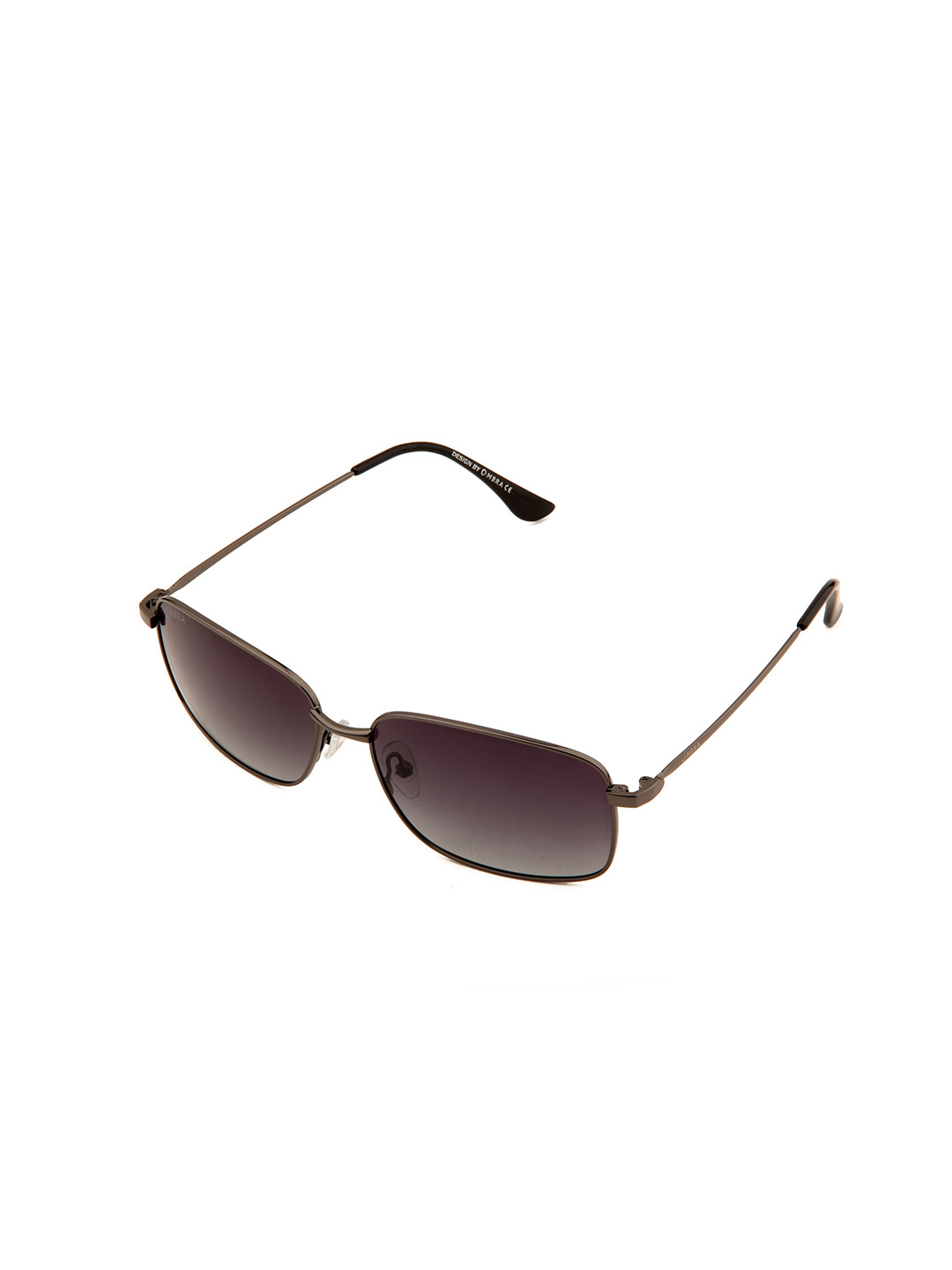 

Ombra Men Rectangle Sunglasses with Polarised and UV Protected Lens, Black
