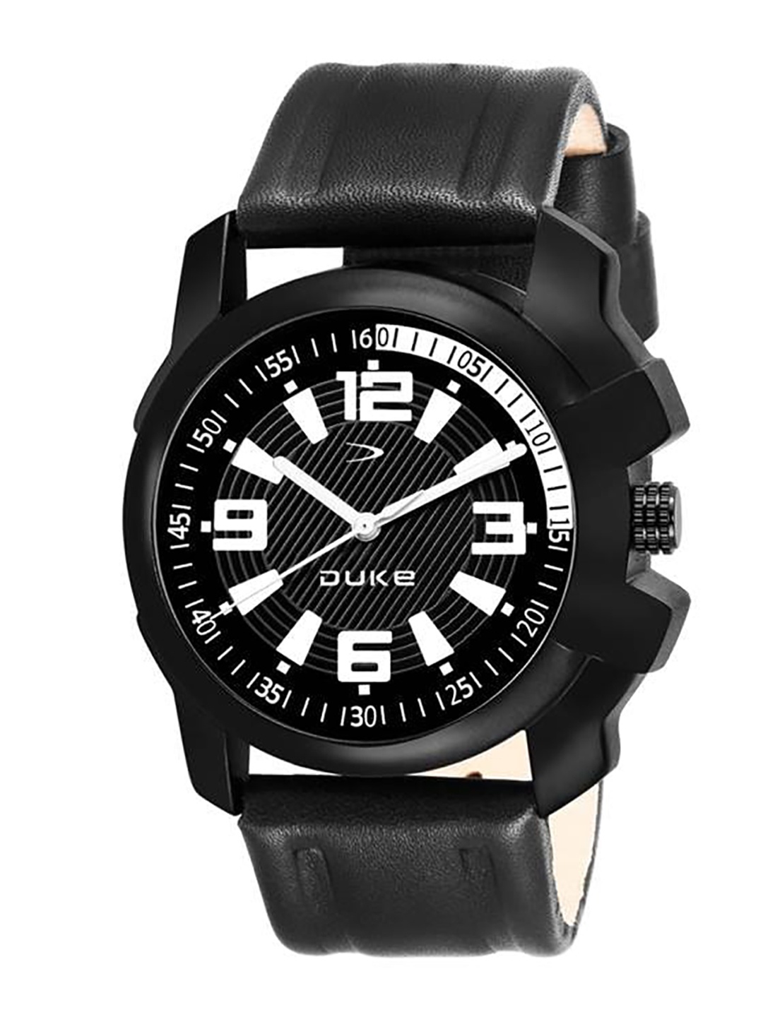 

Duke Men Round Analogue Watch DK504RM01S, Black