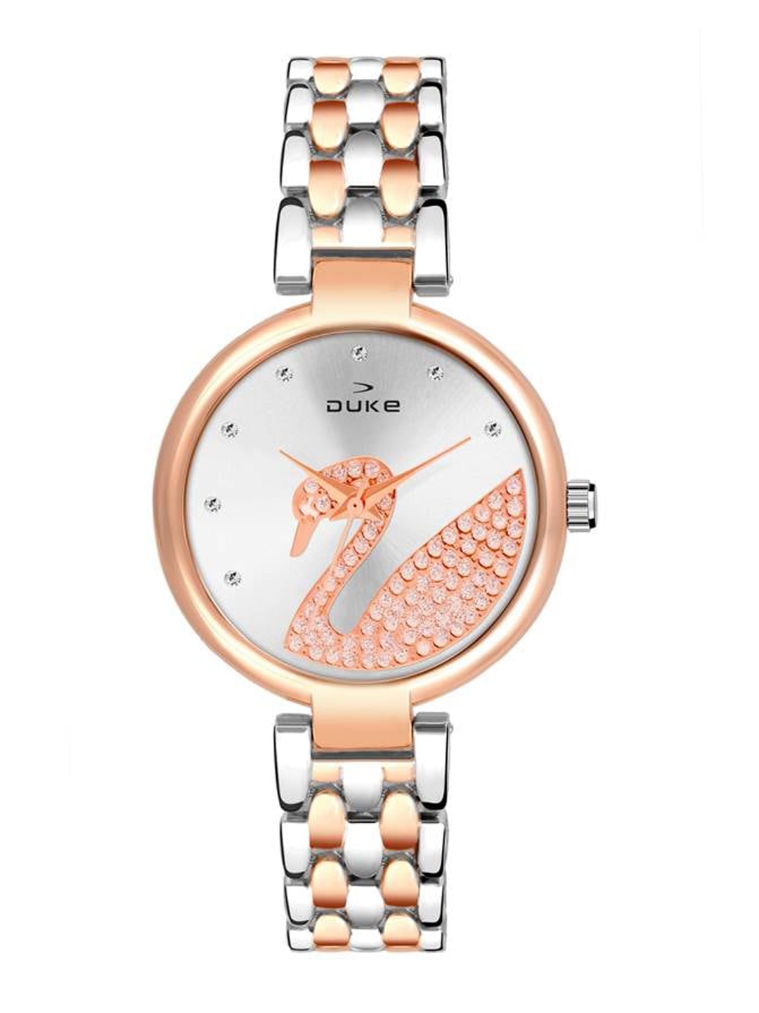 

Duke Women Dial & Bracelet Style Straps Analogue Watch DK7010RW02C, Silver
