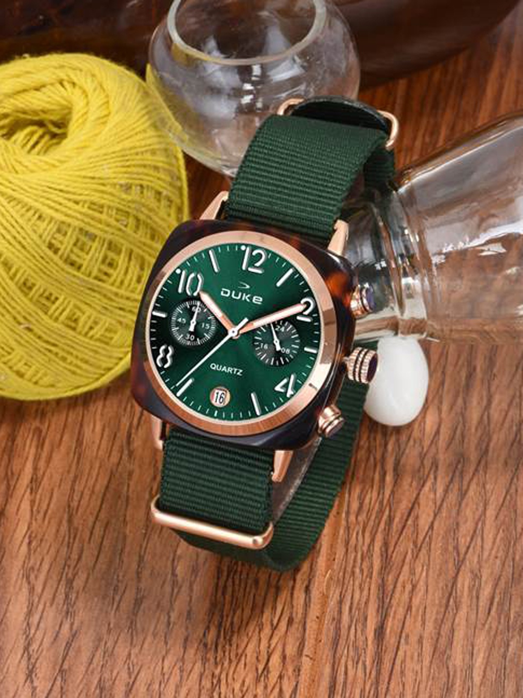 

Duke Analogue Watch DK9002CRW01S, Green