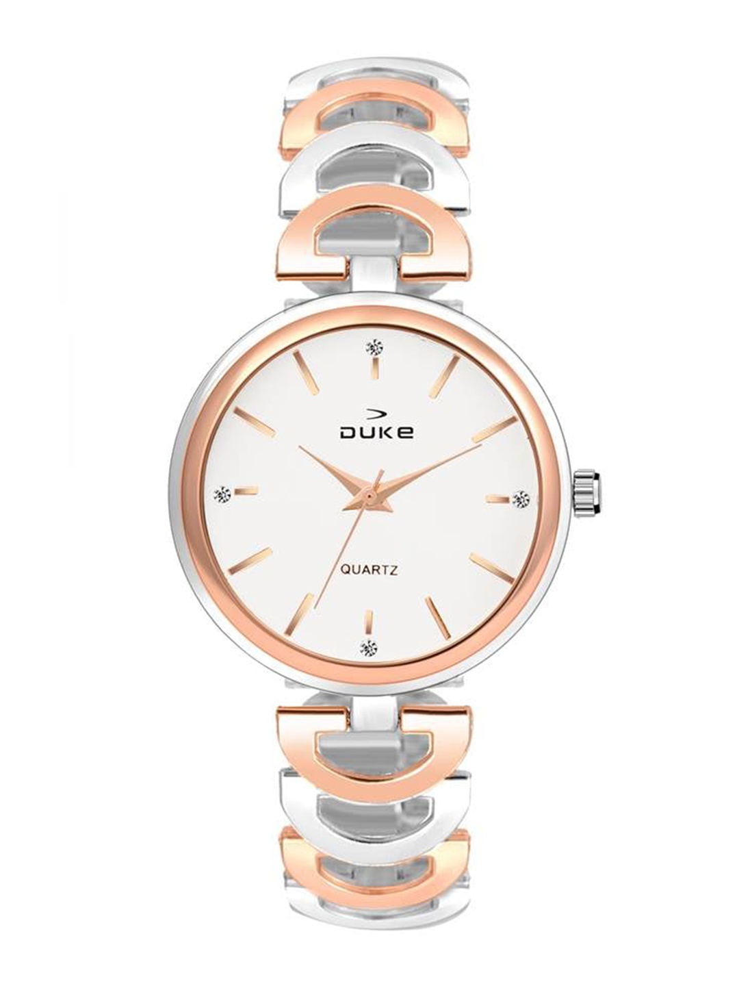 

Duke Women Printed Dial & Bracelet Style Straps Analogue Watch DK7014RW02C, White