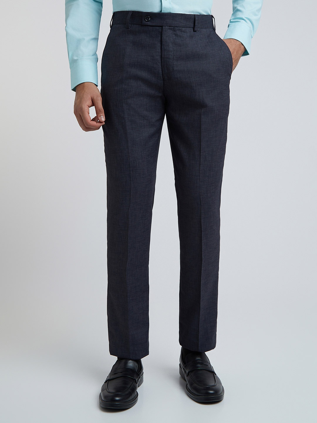 

Park Avenue Men Smart Fit Formal Trousers, Grey