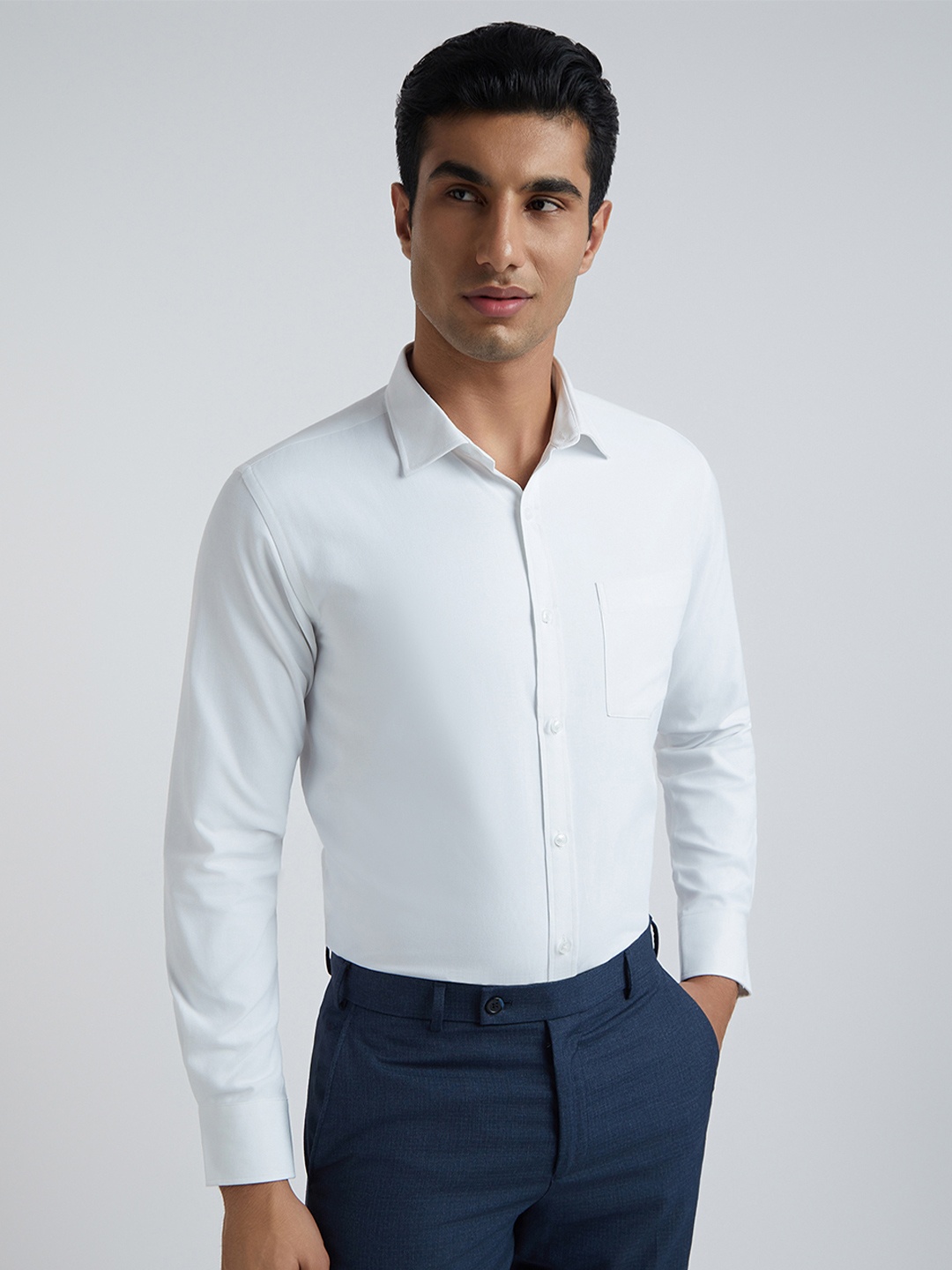 

Park Avenue Slim Fit Formal Shirt, White