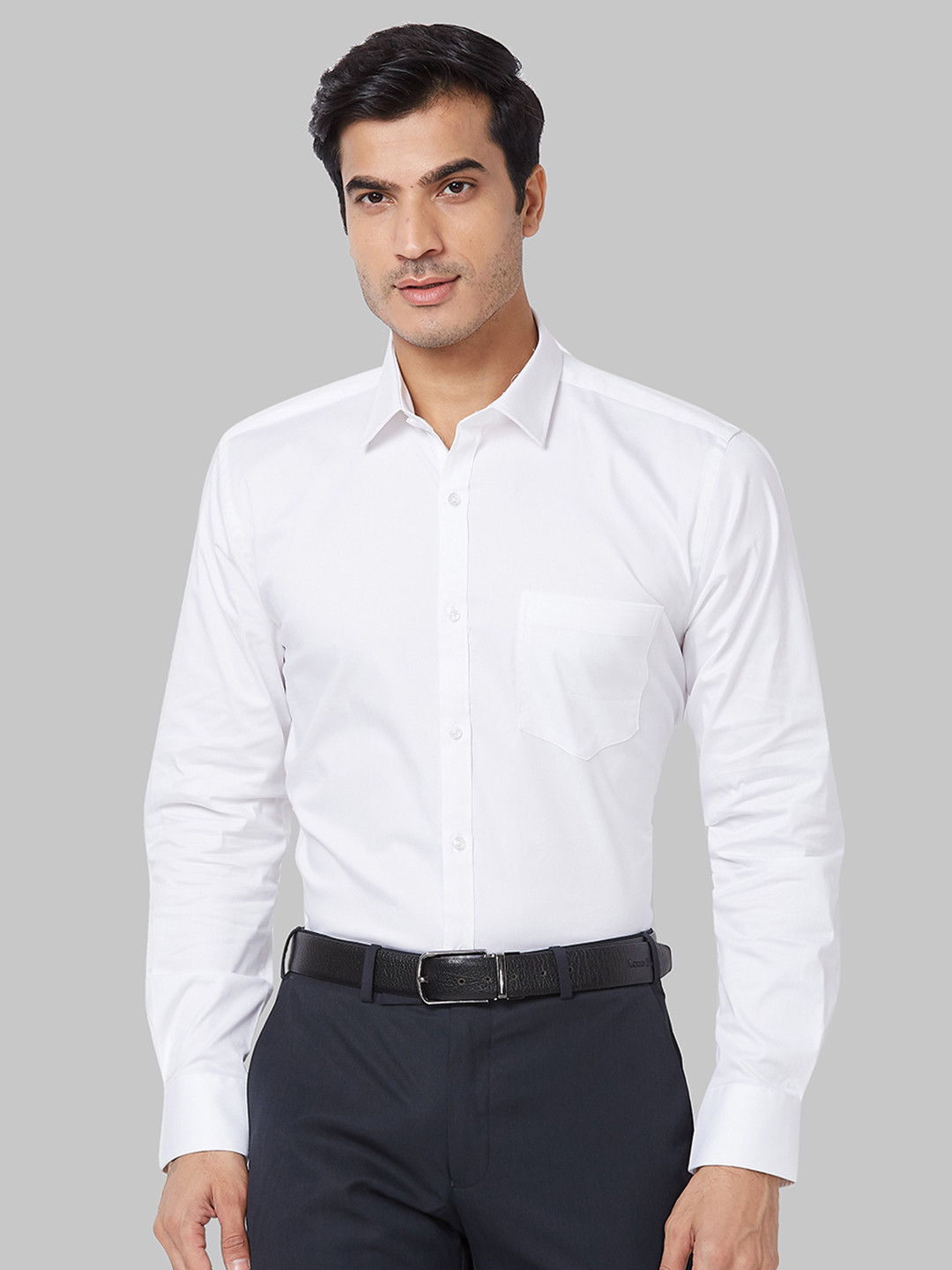 

Park Avenue Slim Fit Opaque Formal Shirt, White