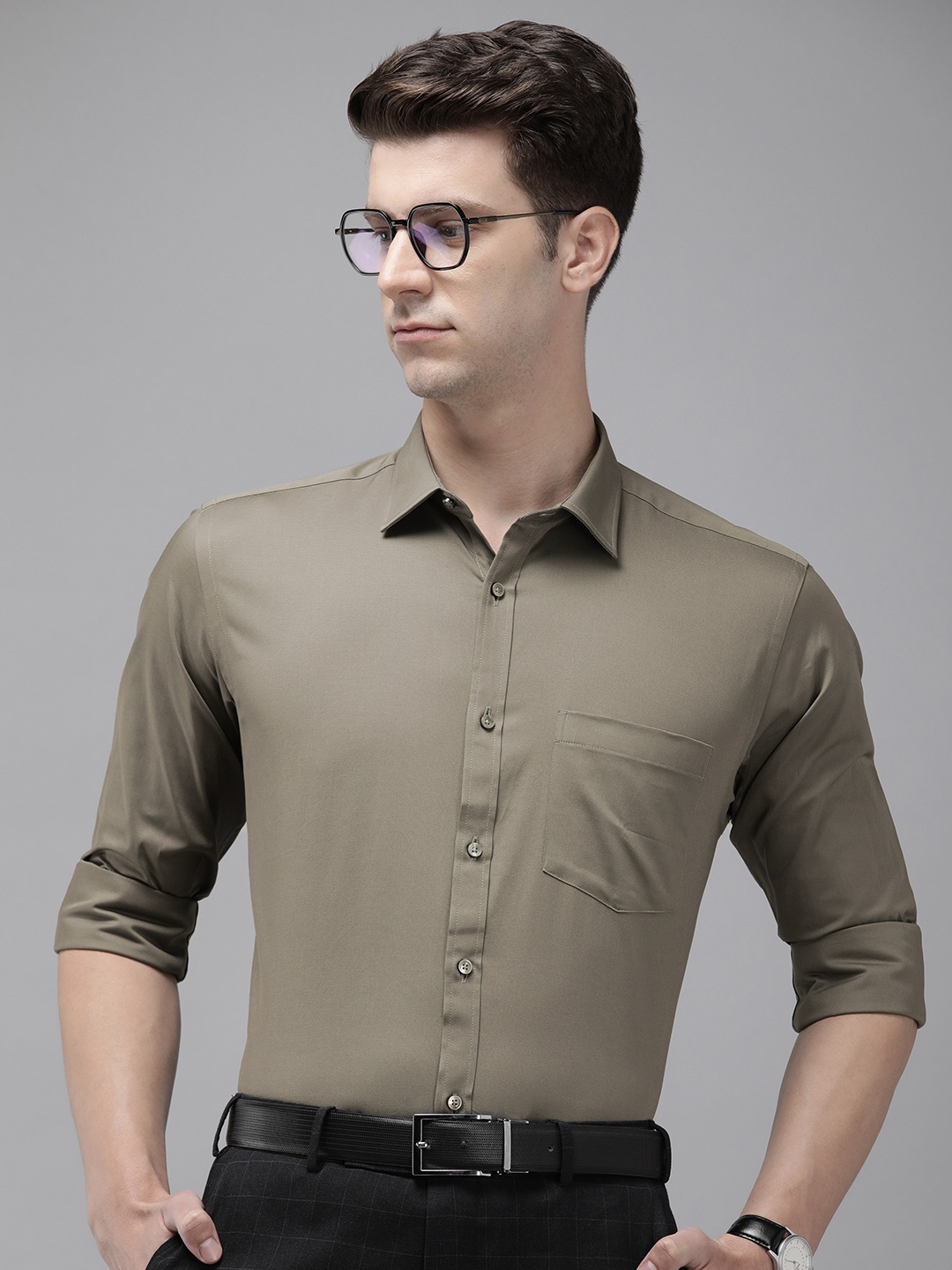 

Park Avenue Slim Fit Formal Shirt, Grey