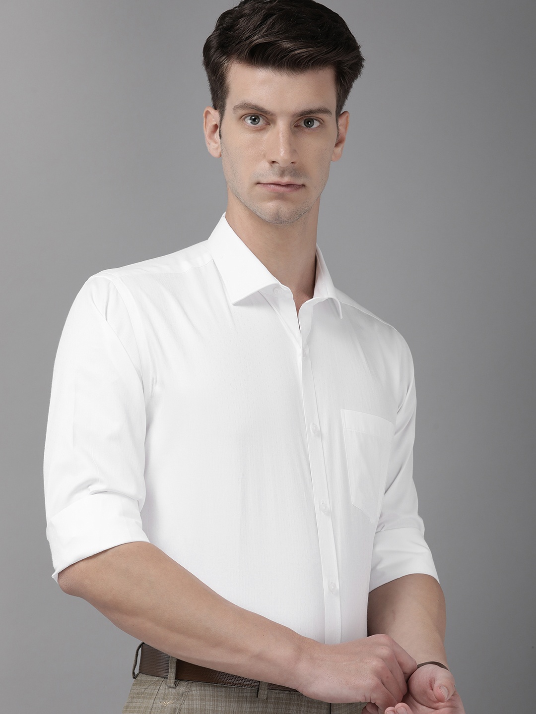 

Park Avenue Slim Fit Formal Shirt, White