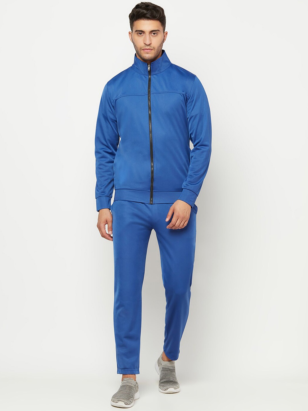 

GLITO Men Stretchable Sports Wear Tracksuit, Blue