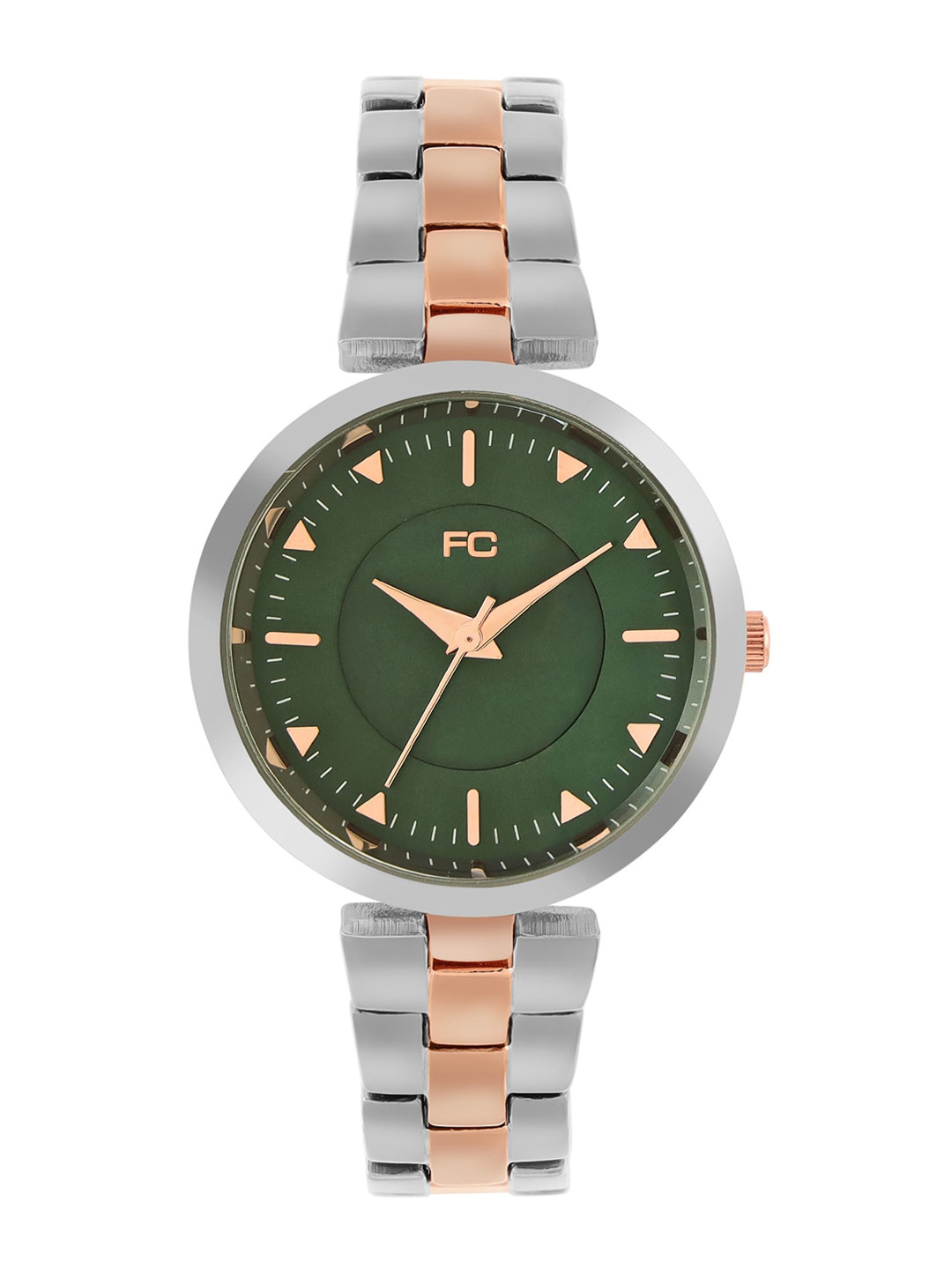 

French Connection Women Round Analogue Watch FCN00079B, Green
