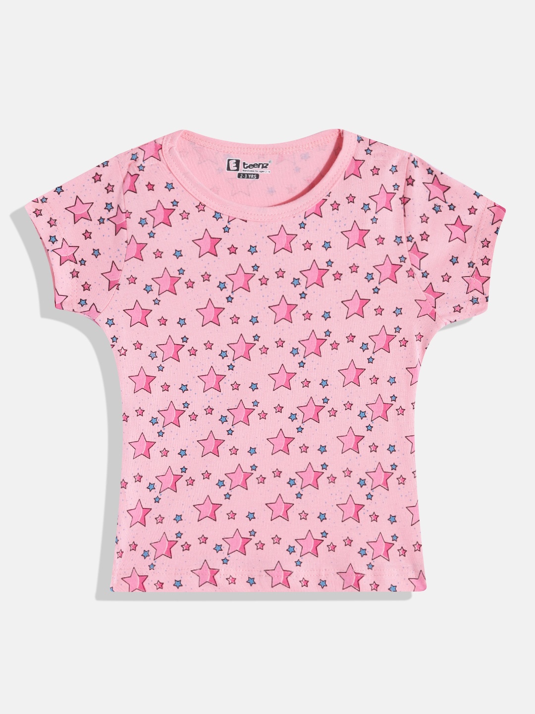

Eteenz Girls Premium Cotton Conversational Printed T-shirt, Pink